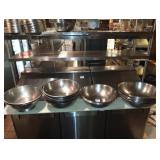 LOT OF 23 LARGE SS BOWLS & STRAINERS