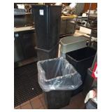 LOT OF 6 TRASH CANS
