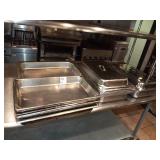 LOT OF 21 SS PANS & 2 LIDS