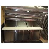 TURBO AIR 6 FT BAIN MARIE SANDWICH SALAD PREP