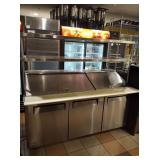 TURBO AIR 6 FT BAIN MARIE SANDWICH SALAD PREP