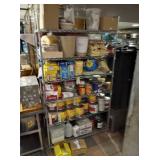 METRO RACK WITH FOOD & INGREDIENTS & SPICES