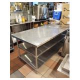72" X 30" SS TABLE