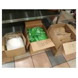 LOT OF 7 BOXES COFFEE & SUPPLIES