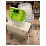 LOT 10 PLASTIC BINS