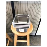 SS BAIN MARIE PANS 6-1/2" X 7" X 4" DEEP
