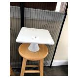 SQUARE CAKE PEDESTAL 11" X 6" X 6" HIGH