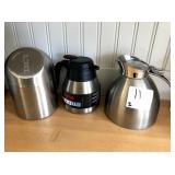 ASSORTED DISPENSERS / COFFEE POTS