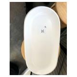 OVAL PLASTIC PLATTERS 9-1/2" X 19"