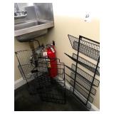 ASSORTED MAGAZINE WIRE WALL RACKS