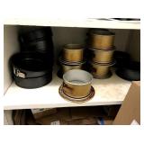 LOT 19 SPRING FORMS CAKE PANS - ASSORTED SIZES