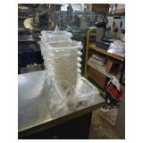 LOT OF 14 NEW PLASTIC BINS