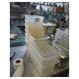 LOT OF 12 ASSORTED PLASTIC BINS