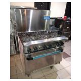 RADIANCE 6 BURNER GAS STOVE WITH OVEN TAR-6