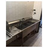 3 COMP SINK WITH SPRAY & 2 DRAINBOARDS 84"