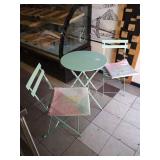 SETS METAL OUTDOOR TABLE WITH 2 CHAIRS