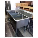 3 COMPARTMENT SINK 60" X 30"