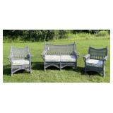 Bar Harbor 3pc Wicker Porch Set