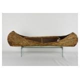 Elm Bark Model Canoe - 33 1/2" long