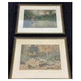 A.B. Frost Framed Hunting Lithographs