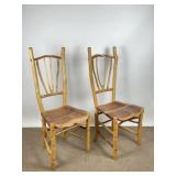 Pair of Barry Gregson Adirondack Dining Chairs