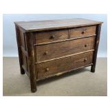 Old Hickory 2 over 2 Antique Oak Dresser