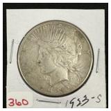 1923-S Peace Silver Dollar