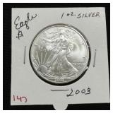 2003 U.S. Silver Eagle - One Ounce Fine Silver