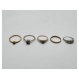 14kt Gold Rings - 4.7 dwt - 5 Rings