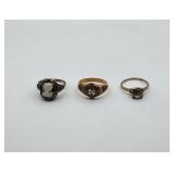 10kt Gold Rings - 5.2 dwt - 3 Rings