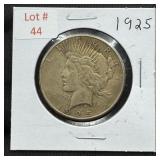 1925 Peace Silver Dollar
