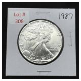 1987 Silver Eagle - 1oz Fine Silver