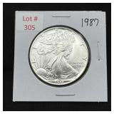 1987 Silver Eagle - 1oz Fine Silver