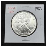 1987 Silver Eagle - 1oz Fine Silver