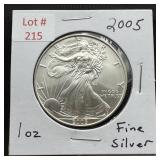 2005 Silver Eagle - 1oz Fine Silver