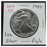 1989 Silver Eagle - 1oz Fine Silver