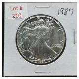 1987 Silver Eagle - 1oz Fine Silver