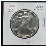 1987 Silver Eagle - 1oz Fine Silver