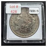 1880-O Morgan Silver Dollar