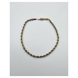 14kt Gold Bracelet - 2.8 dwt - 8' long