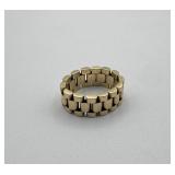 14kt Gold Link Ring - 3.9 dwt - Size 7 1/2
