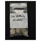 20 Buffalo Nickels