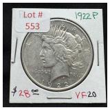 1923 Peace Silver Dollar