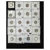 20 Mercury Silver Dimes - 90% Silver