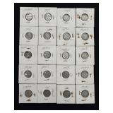 20 Roosevelt Silver Dimes - 90% Silver