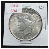 1924 Peace Silver Dollar