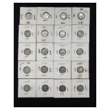 20 Roosevelt Silver Dimes - 90% Silver