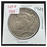 1924 Peace Silver Dollar