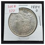 1884-O Morgan Silver Dollar