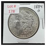 1884-O Morgan Silver Dollar